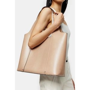 Topshop Taylor Pale Pink Tote Bag